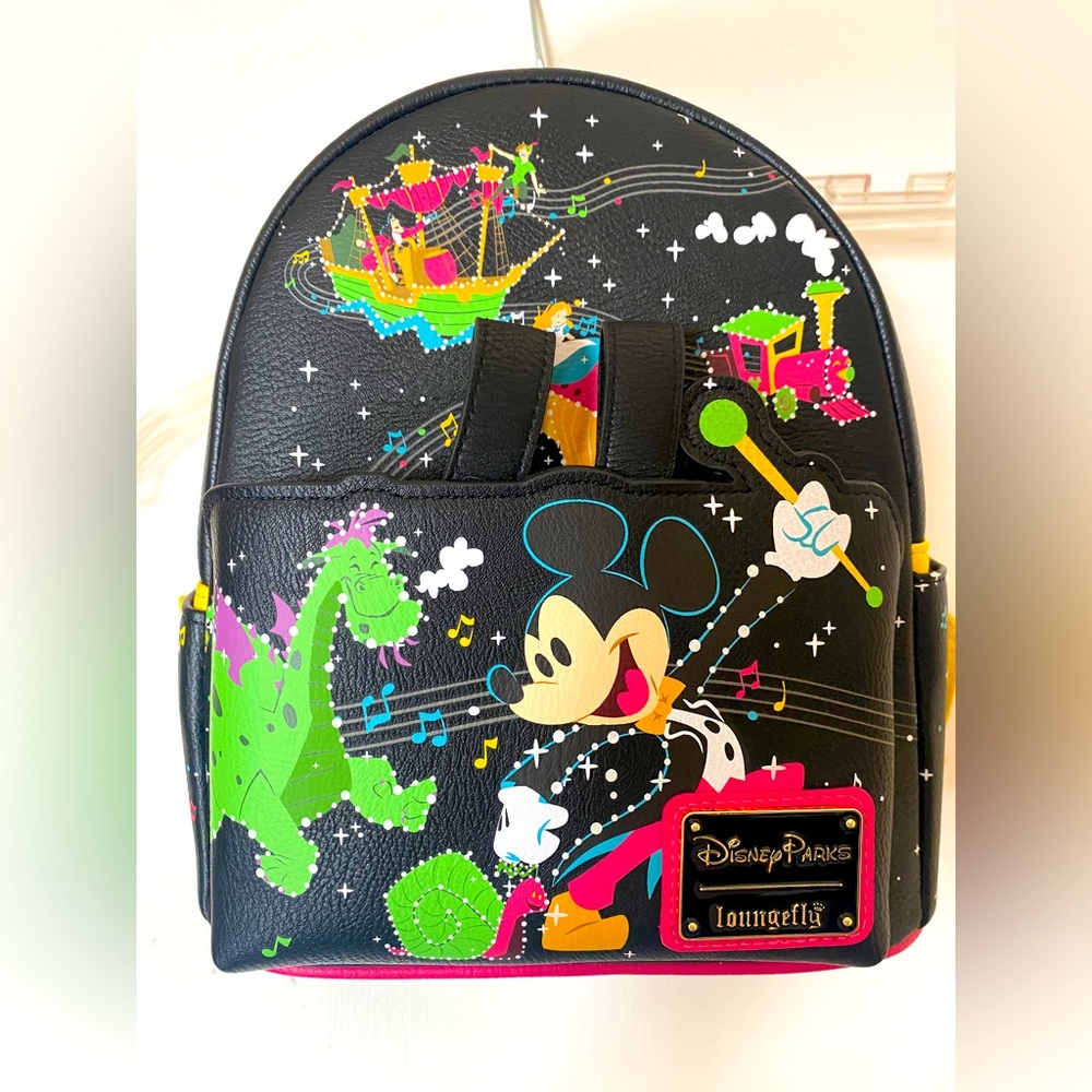 Loungefly Disney Parks Main Street Electrica Parade 50th anniv Mini Backpack NWT
